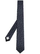 Valentino Vlogo Embroidered Tie - Blue