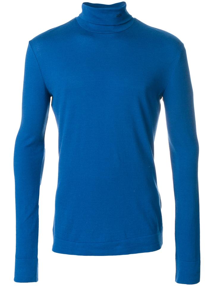 Calvin Klein Roll Neck Sweater - Blue