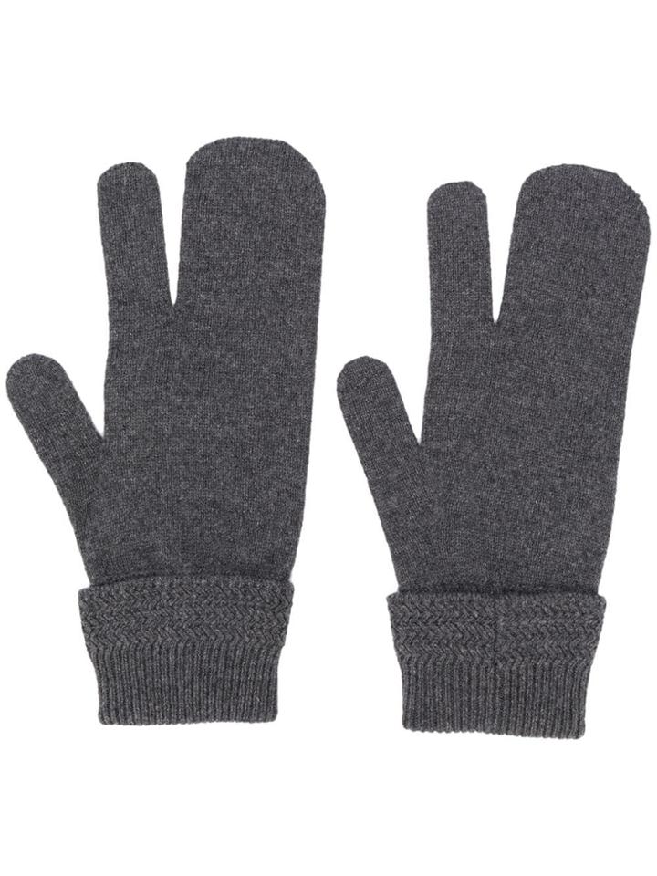 Maison Margiela Tree-finger Glove - Grey