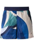 Puma - Colour Block Running Shorts - Women - Polyester/cotton/spandex/elastane - M, Blue, Polyester/cotton/spandex/elastane