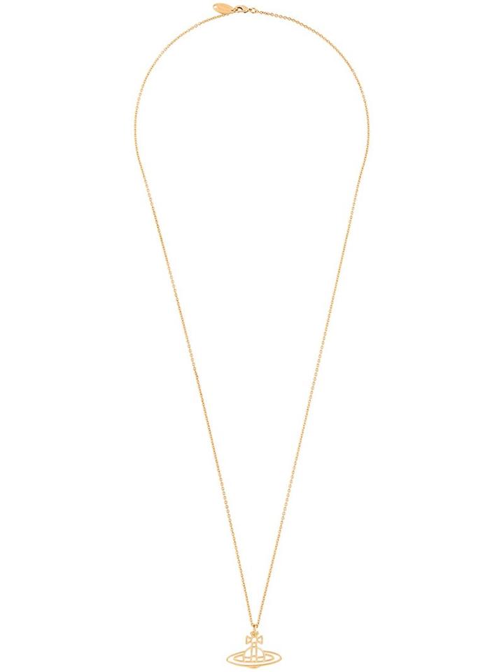 Vivienne Westwood 'thin Lines' Orb Pendant Necklace, Women's, Metallic