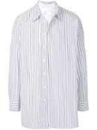Juun.j Oversized Striped Shirt - White