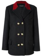 Dolce & Gabbana Military Jacket, Women's, Size: 42, Grey, Virgin Wool/cotton/viscose/cupro