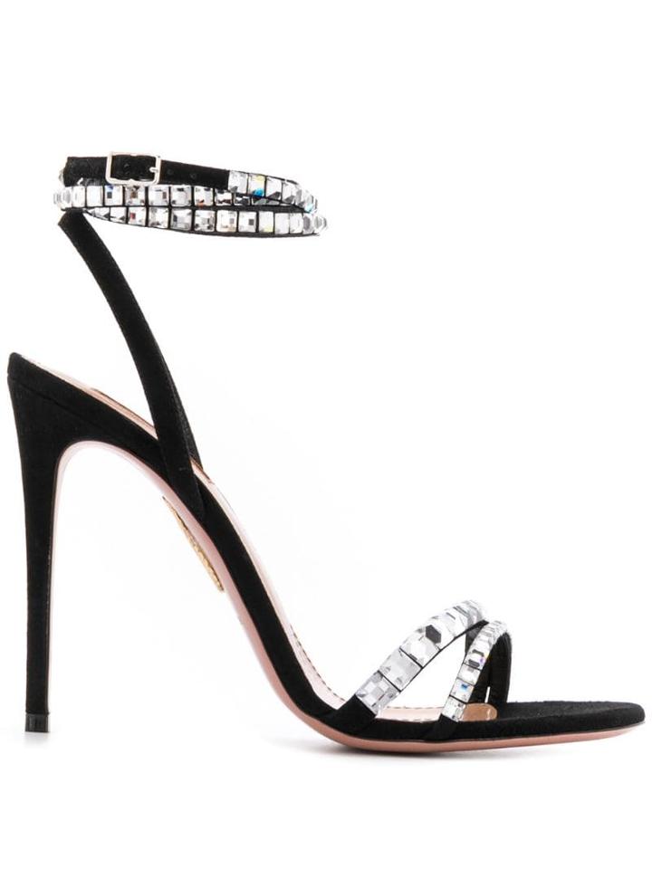 Aquazzura So Vera 105 Sandals - Black