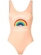 Chiara Ferragni Welcome To Colorado Swimsuit - Orange