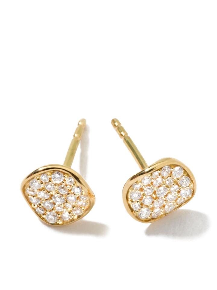 Ippolita Mini Flower Stud Earrings In 18k Gold With Diamonds