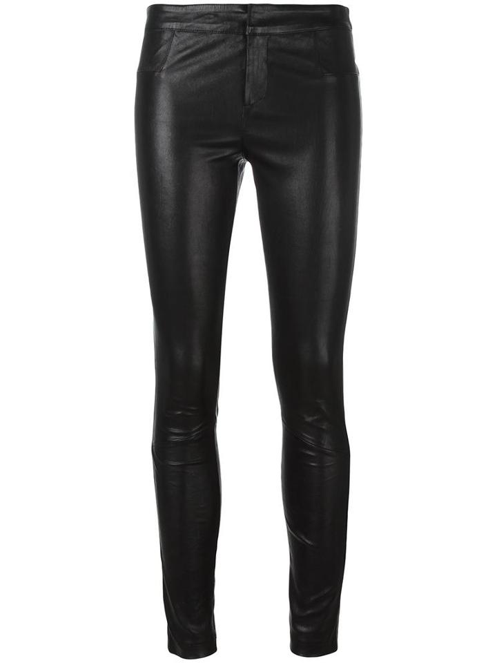 Tony Cohen 'hyacinth' Pants, Women's, Size: 40, Black, Lamb Skin/polyester/spandex/elastane