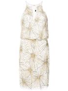 Aidan Mattox Beaded Mini Dress - White
