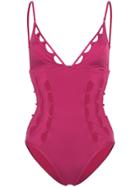 Zimmermann Goldie Crescent Cut-out Swimsuit - Pink