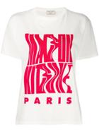 Maison Kitsuné Wavy Logo T-shirt - White