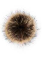 N.peal Detachable Pom Pom - Brown