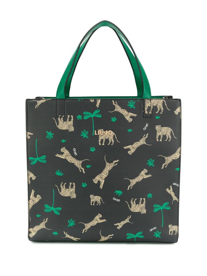 Liu Jo Tiger Print Tote - Black