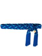 Yves Saint Laurent Vintage Woven Belt, Women's, Size: 38, Blue
