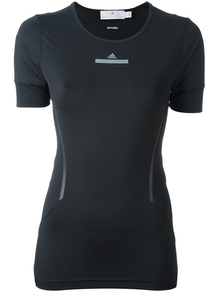 Adidas By Stella Mccartney Fitness T-shirt, Women's, Size: Large, Black, Polyester/spandex/elastane