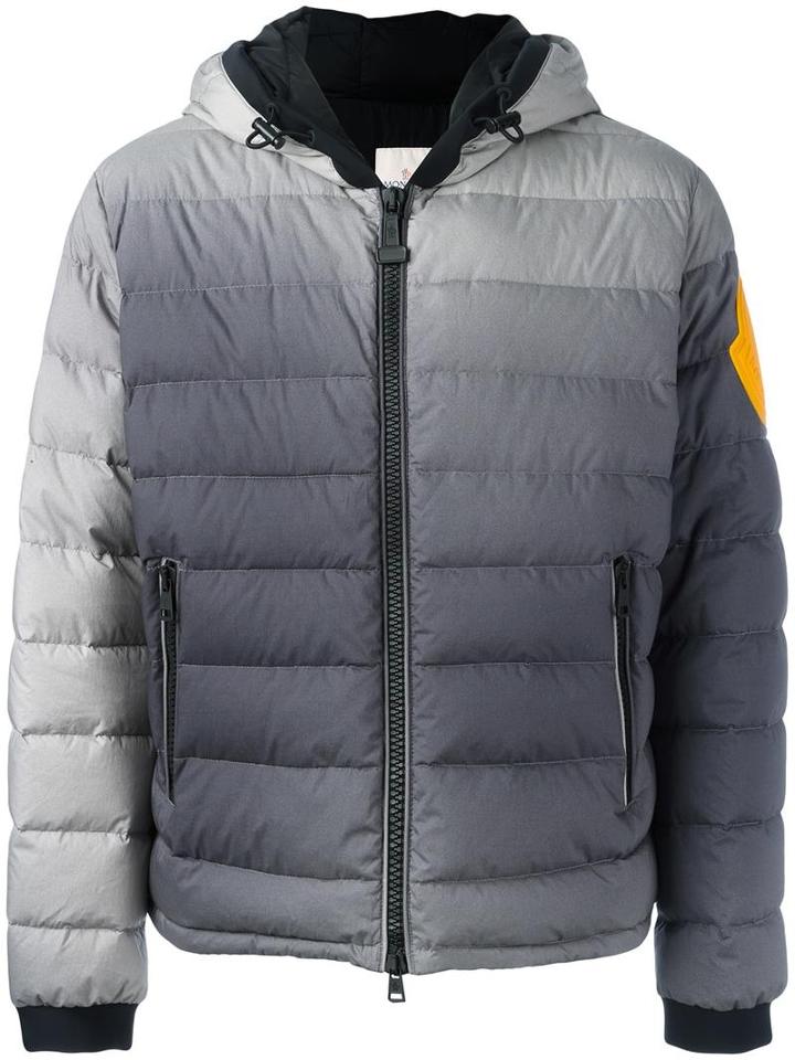 Moncler X Off-white 'dinard' Padded Jacket, Men's, Size: 4, Grey, Cotton/polyamide/feather Down