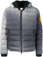 Moncler X Off-white 'dinard' Padded Jacket, Men's, Size: 4, Grey, Cotton/polyamide/feather Down