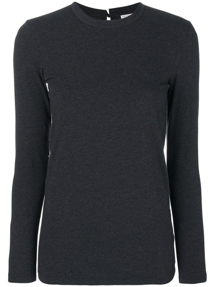 Brunello Cucinelli - Classic Fitted Top - Women - Cotton/spandex/elastane/brass - Xxl, Black, Cotton/spandex/elastane/brass