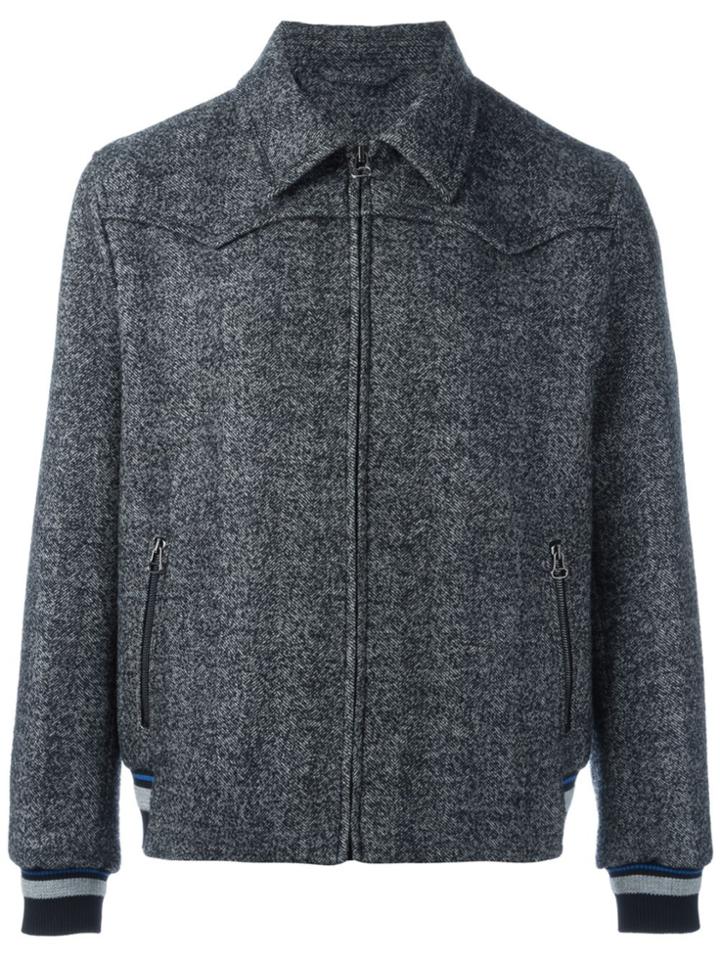 Lanvin Classic Collar Bomber Jacket - Grey