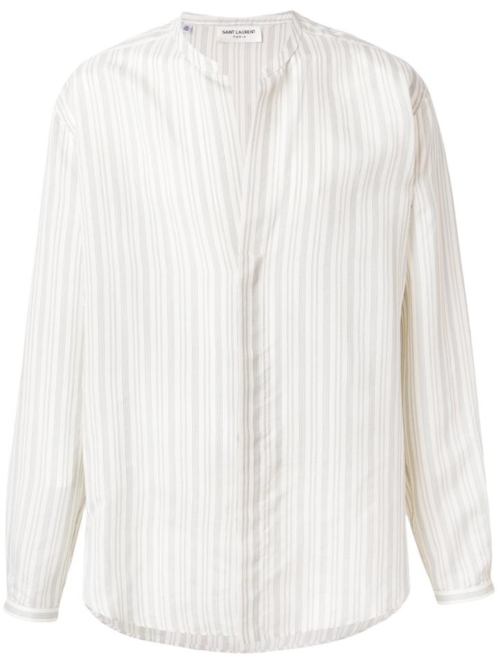 Saint Laurent Striped Shirt - White