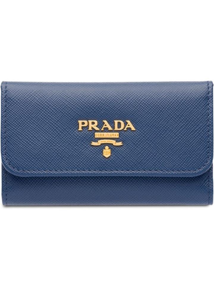 Prada Keyholder Wallet - Blue