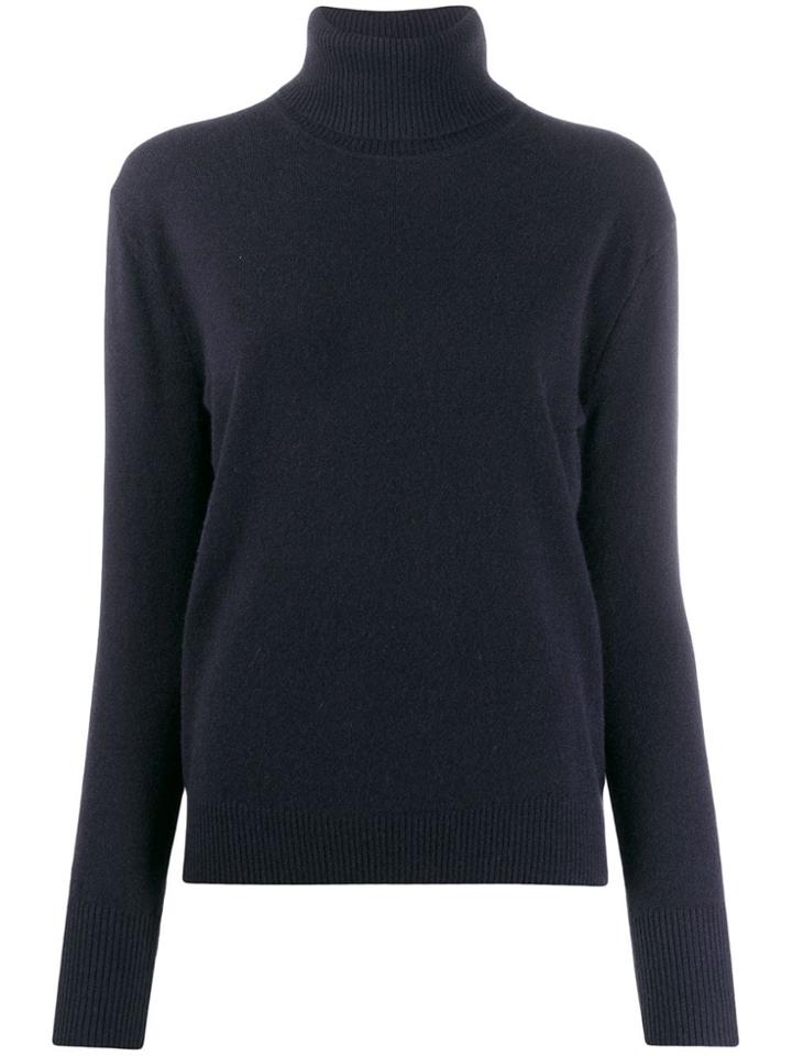 Filippa-k Fine Knit Roll Neck Jumper - Blue