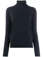 Filippa-k Fine Knit Roll Neck Jumper - Blue