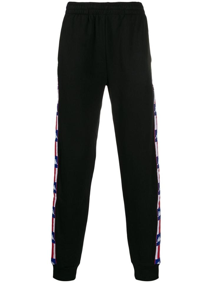 Kappa Omini Logo Band Track Pants - Black