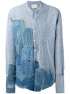 Greg Lauren - Patch Denim Shirt - Men - Cotton - 2, Blue, Cotton