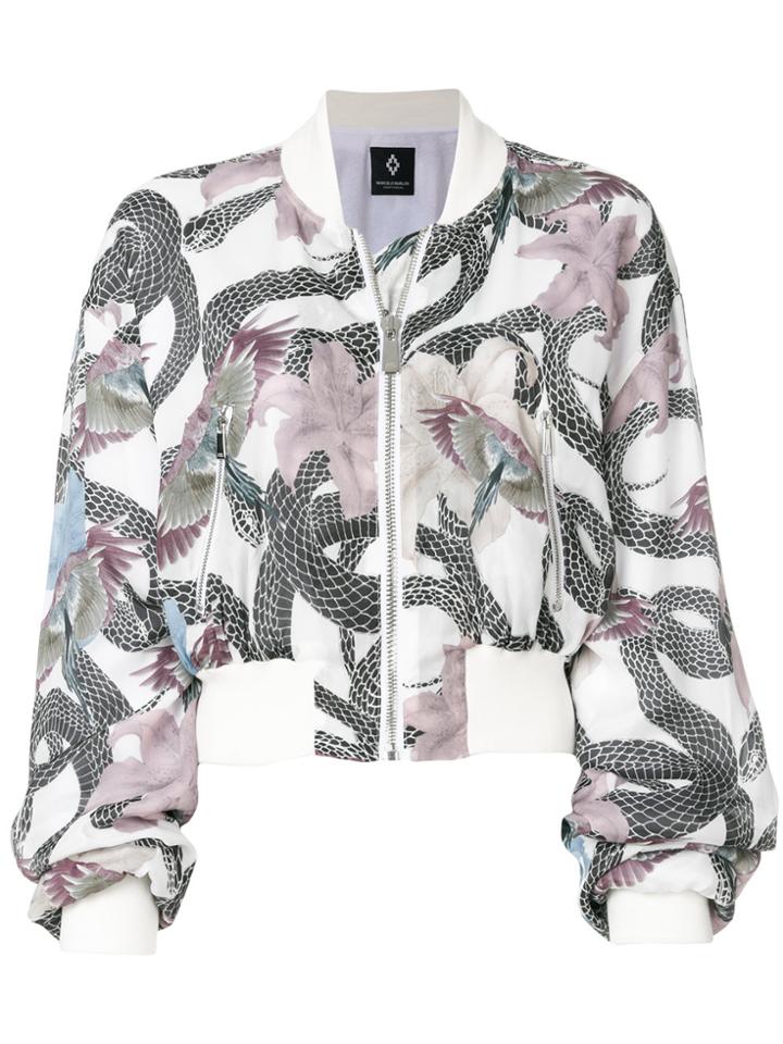 Marcelo Burlon County Of Milan Flowers Snakes Bomber Jacket -