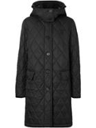 Burberry Detachable Hood Quilted Coat - Black