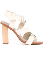Dion Lee Buckle Sandals - Grey