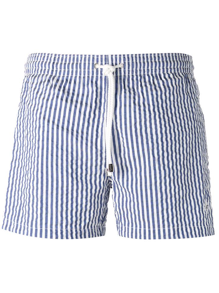 Borrelli - Striped Shorts - Men - Polyamide/polyester/spandex/elastane - M, Blue, Polyamide/polyester/spandex/elastane