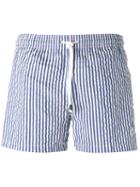 Borrelli - Striped Shorts - Men - Polyamide/polyester/spandex/elastane - M, Blue, Polyamide/polyester/spandex/elastane