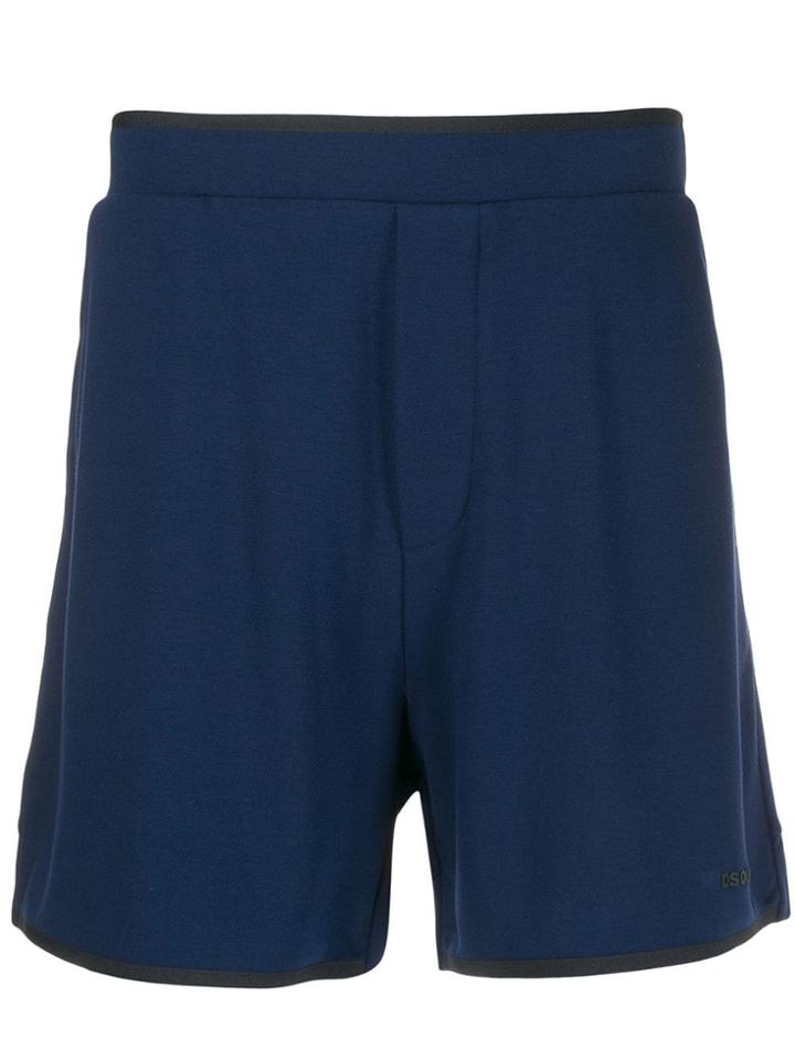 Dsquared2 Logo Printed Shorts - Blue