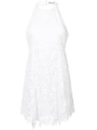 Embroidered Flared Dress - Women - Polyester/spandex/elastane - 0, White, Polyester/spandex/elastane, Alice+olivia