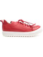 Artselab Lace-up Platform Sneakers - Red