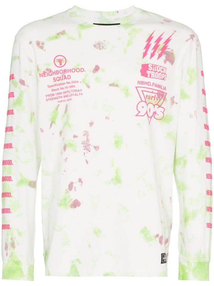 Neighborhood Tie-dye Logo Print T-shirt - Multicoloured