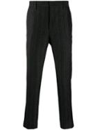 Fendi Pin-stripe Tailored Trousers - Black
