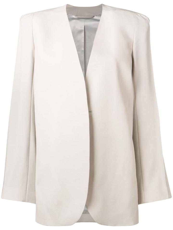 Lemaire Oversized Suit Jacket - Neutrals