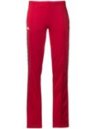 Kappa Contrast Logo Track Pants - Red