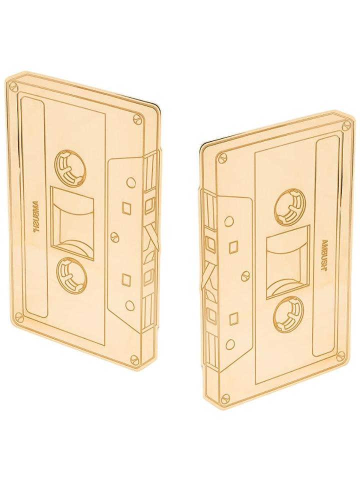 Ambush Casette Earrings - Metallic