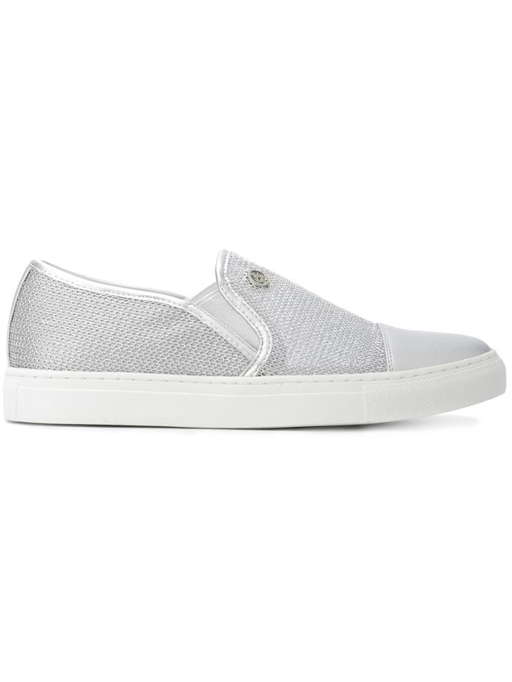Armani Jeans Slip-on Sneakers - Metallic