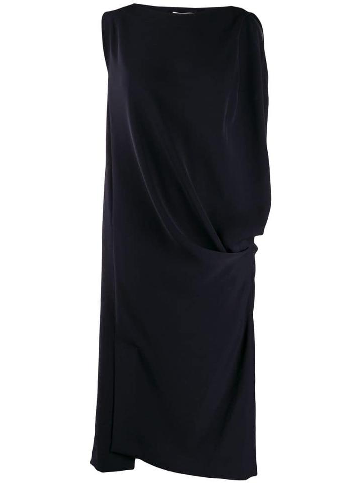 Enföld Millone Side Drape Dress - Blue