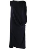 Enföld Millone Side Drape Dress - Blue