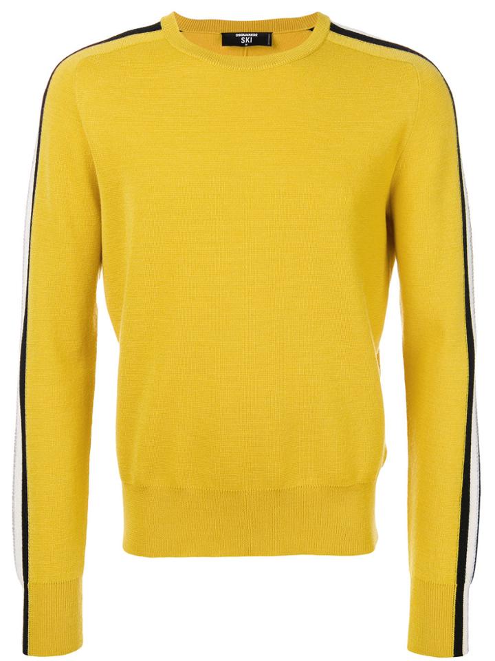 Dsquared2 Ski Crew Neck Jumper - Yellow & Orange