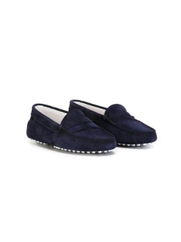 Tod S Kids Gommini Mocassins, Boy's, Size: 33, Blue