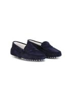 Tod S Kids Gommini Mocassins, Boy's, Size: 33, Blue