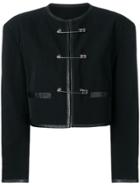 Jean Paul Gaultier Vintage Safety Pins Cropped Jacket - Black