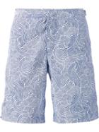 Orlebar Brown 'seersucker' Swim Shorts, Men's, Size: 28, Blue, Polyester