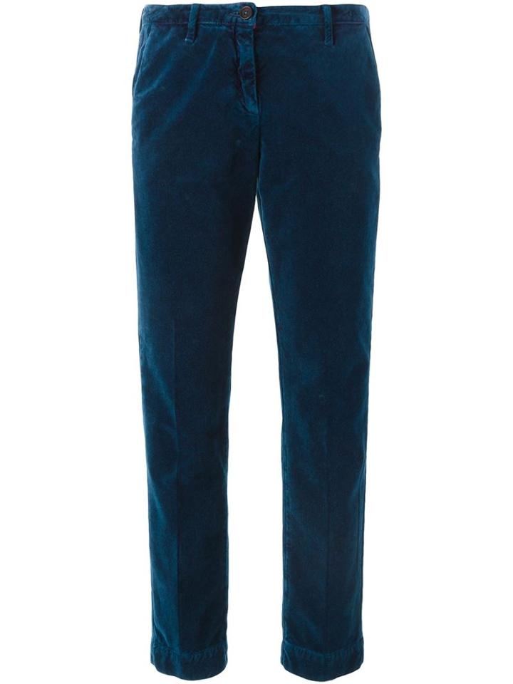Massimo Alba 'liza' Trousers, Women's, Size: 42, Blue, Cotton